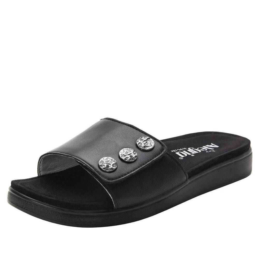 NEW ALEGRIA women's lilie sandal in black